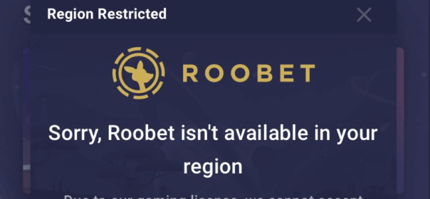 Roobet region restricted