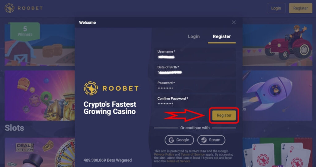 coinbase to roobet