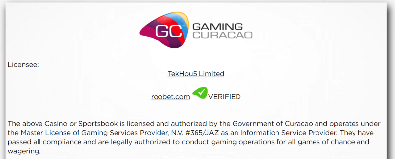 roobet license