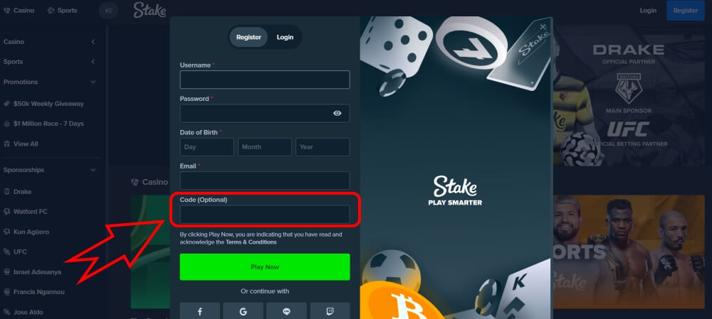 Stake Promo Code