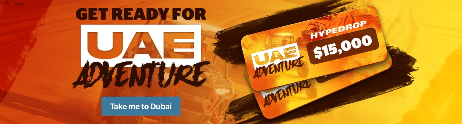 Hypedrop Promo code April 2023 UAE Adventure