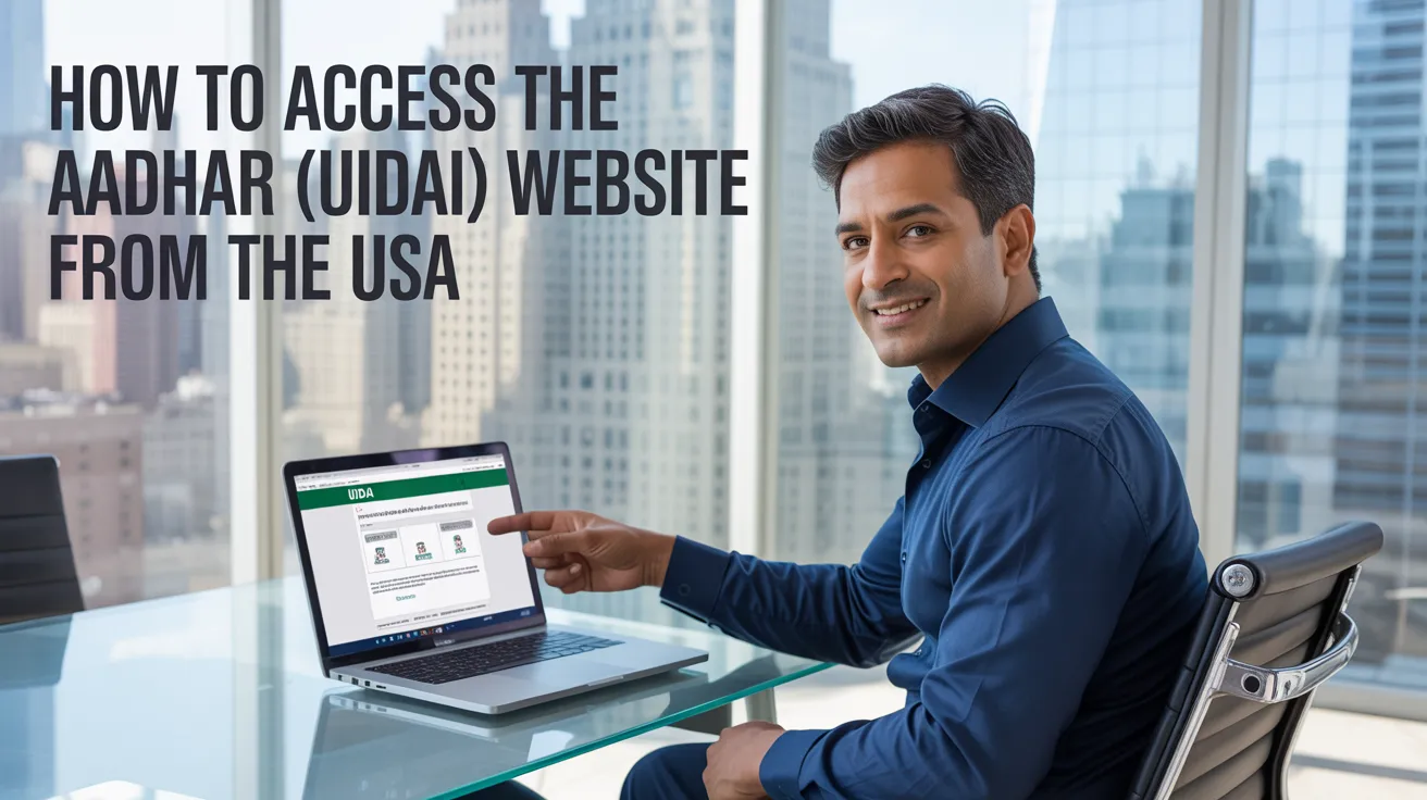How to Access the Aadhaar (UIDAI) Website from the USA: A 2026 Guide
