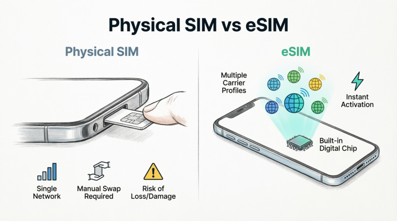 What is the Difference Between an eSIM and a Physical SIM