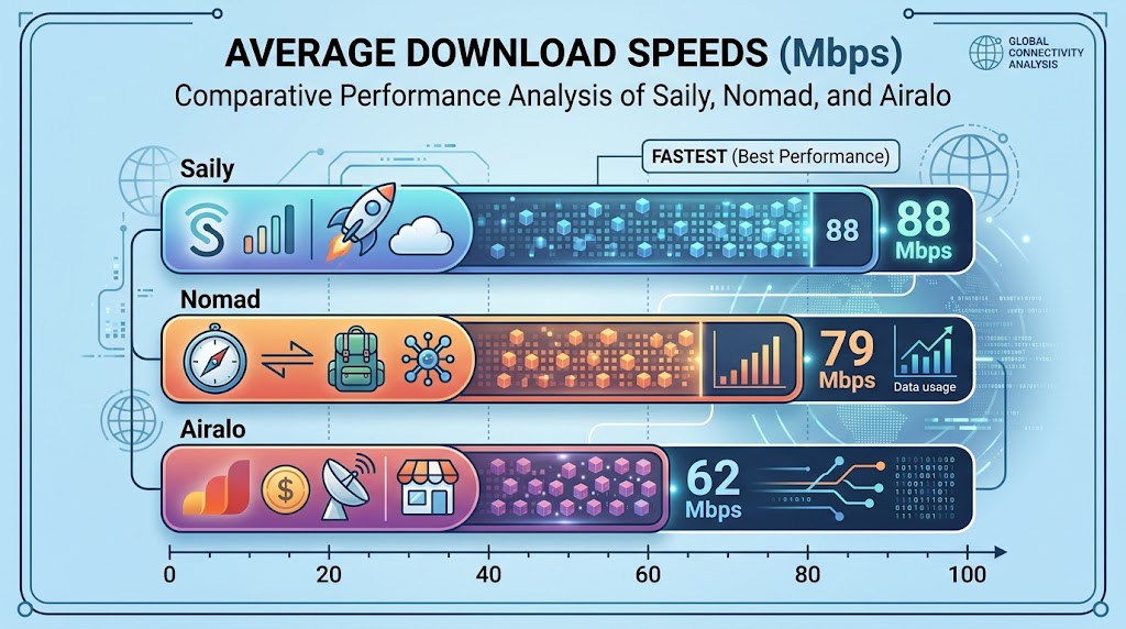 Average Download Speeds (Mbps)