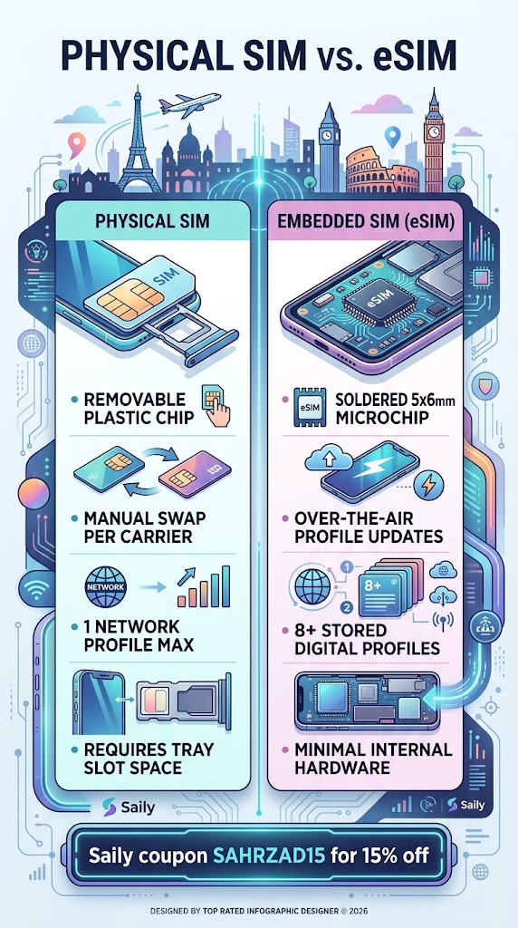 PHYSICAL SIM vs. eSIM